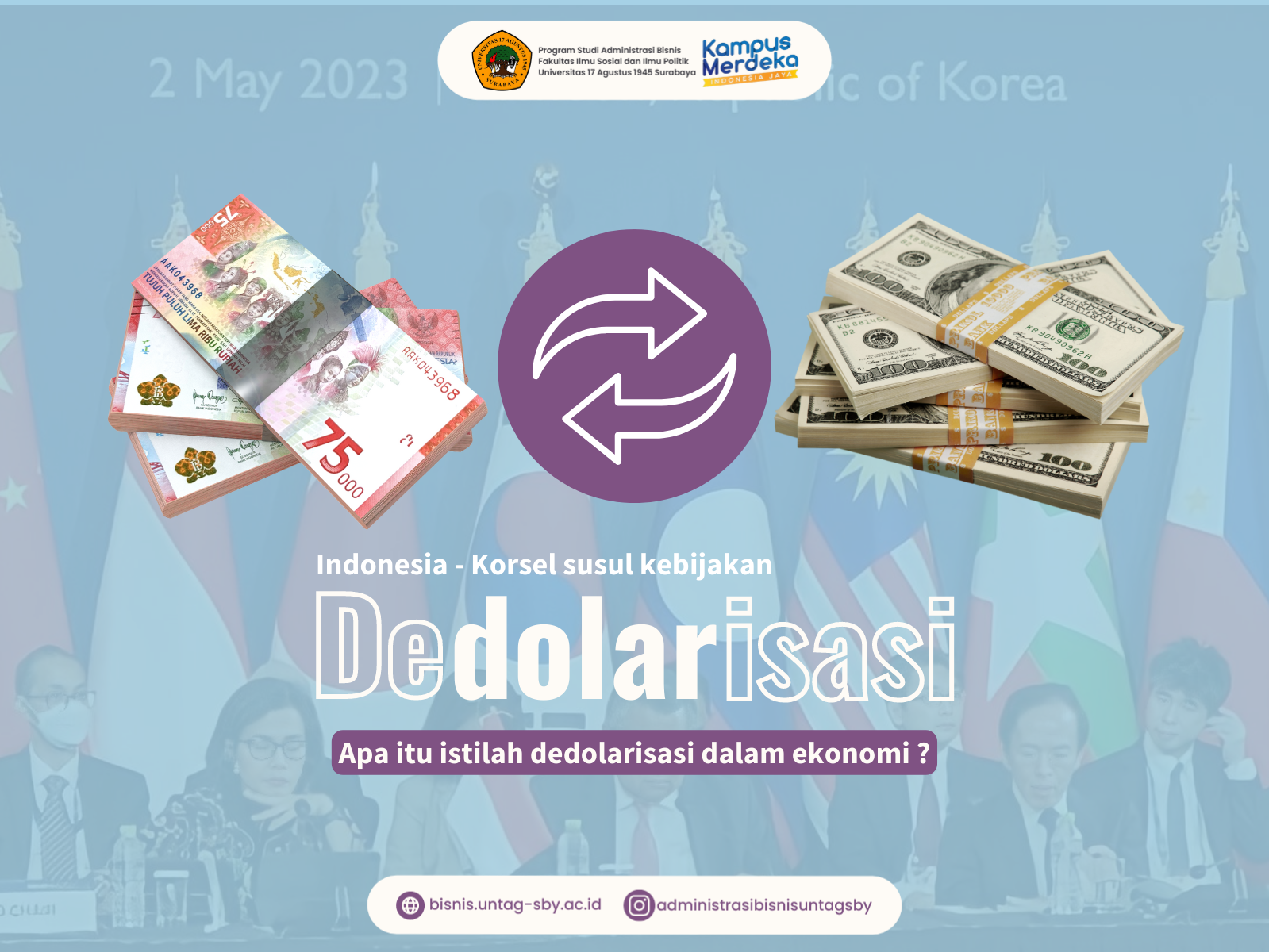 Indonesia-Korsel Menyusul Kebijakan Dedolarisasi. Apa Itu Istilah Dedolarisasi dalam Ekonomi?