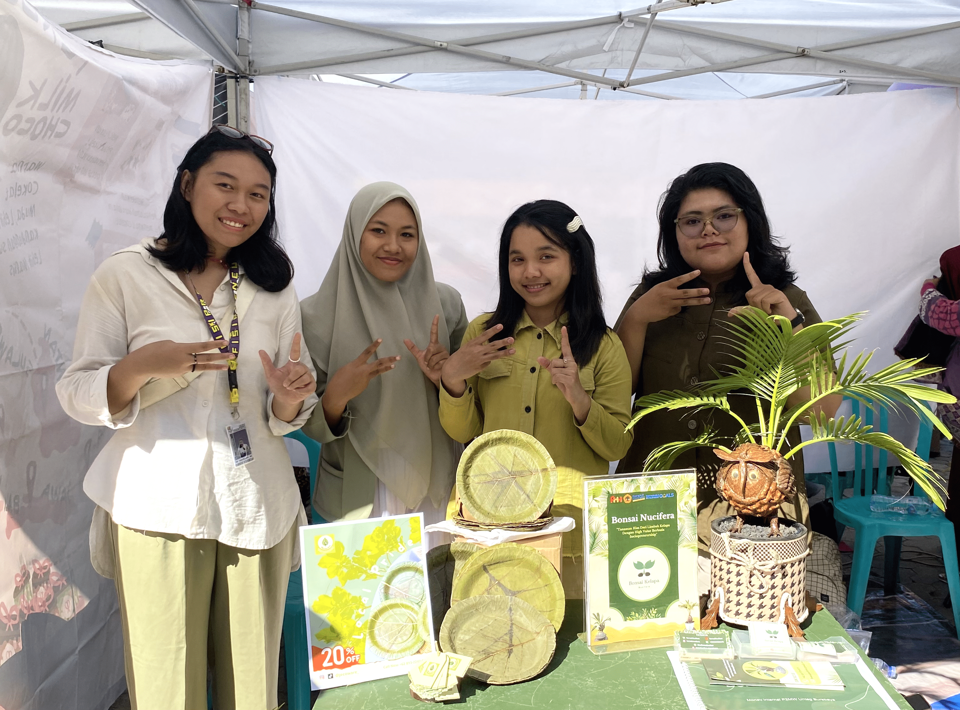 JEcoware, Inovasi Piring Ramah Lingkungan Karya Mahasiswa Administrasi Bisnis