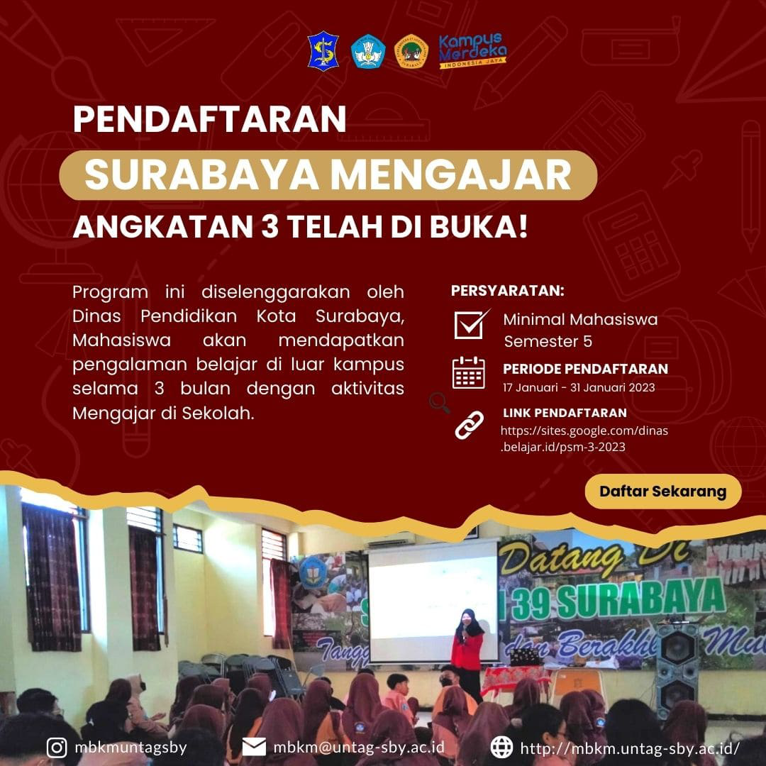 Pendaftaran Surabaya Mengajar Angkatan 3