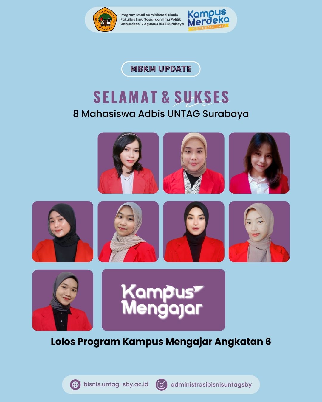 Pengumuman Mahasiswa Lolos Kampus Mengajar Angkatan 6