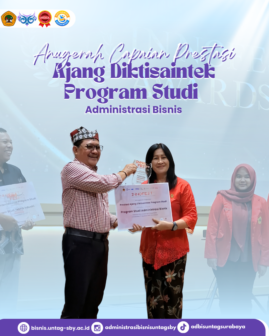 Anugerah Capaian Prestasi Ajang Diktisaintek Program Studi Administrasi Bisnis