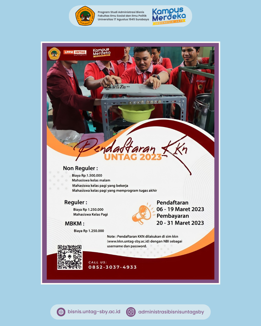 PENDAFTARAN KKN SEMESTER GENAP 2022/2023