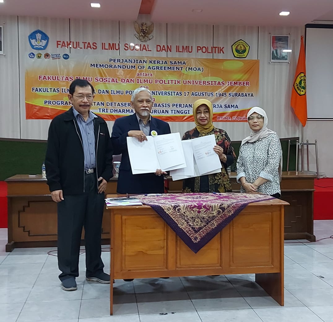 Gencar Perluas Kerjasama, Prodi Administrasi Bisnis Sepakati MoA dengan Fisip Universitas Jember