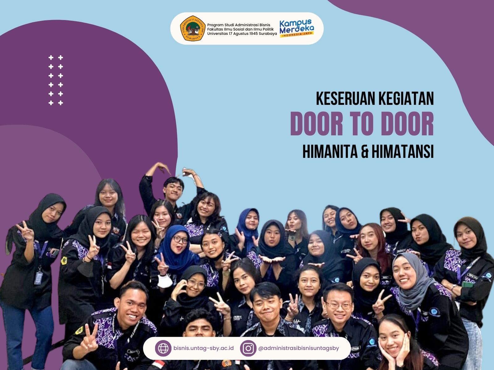 Keseruan Kegiatan Door to Door Kolaborasi HIMANITA & HIMATANSI