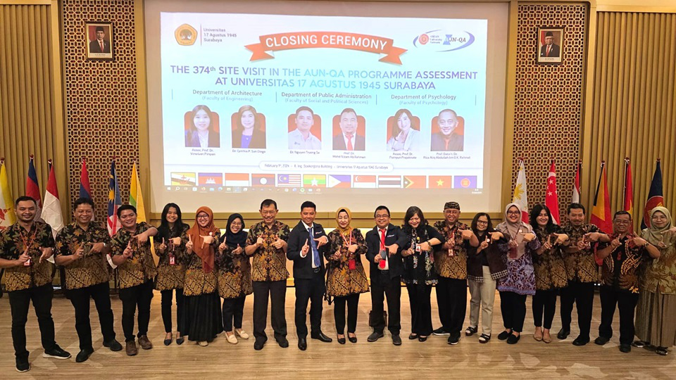 Untag Surabaya Sambut Hangat Assesor Visitasi AUN QA 