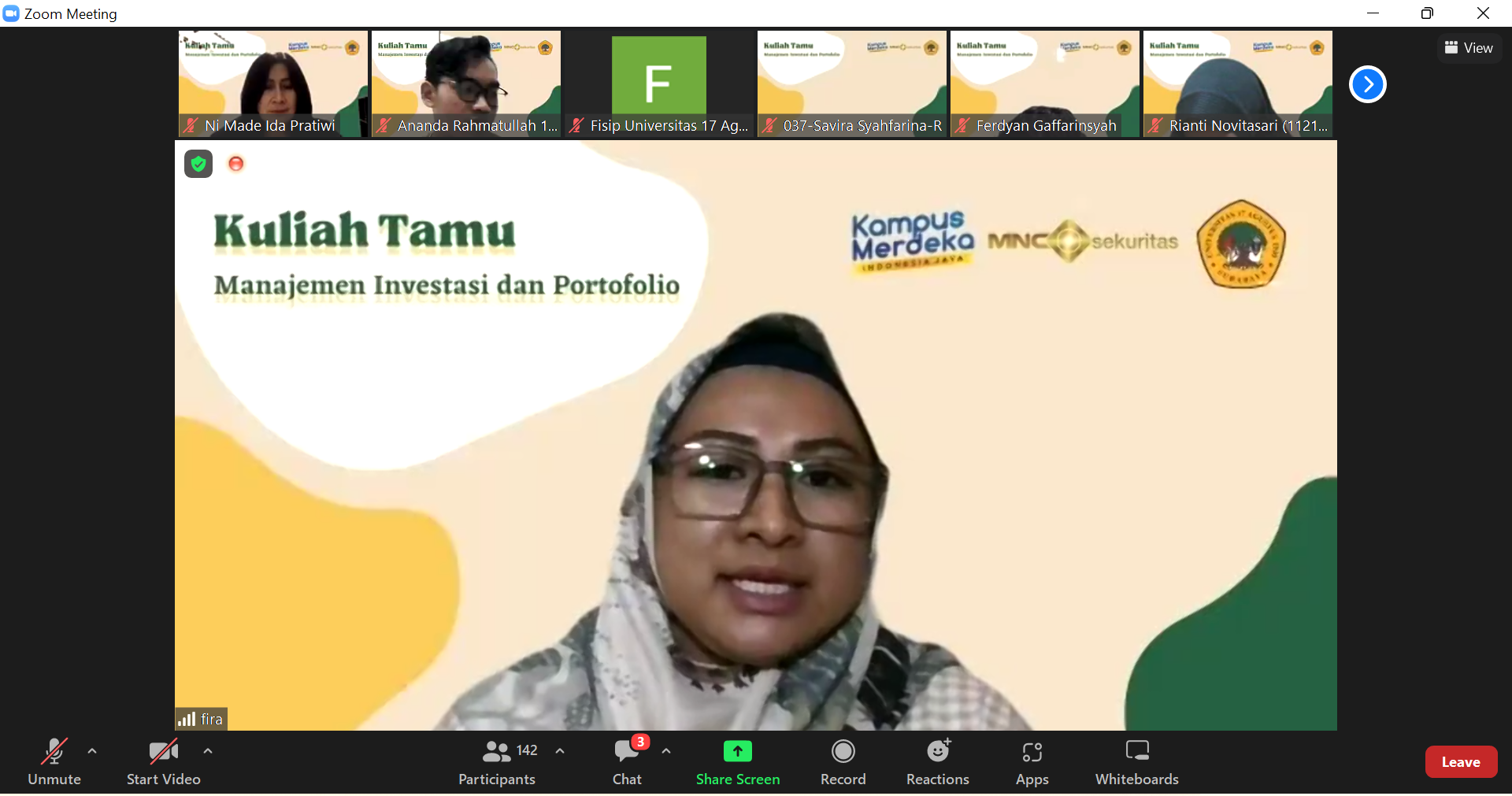 Tumbuhkan Minat Investasi Mahasiswa, Prodi Administrasi Bisnis Gelar Kuliah Tamu Manajemen Investasi