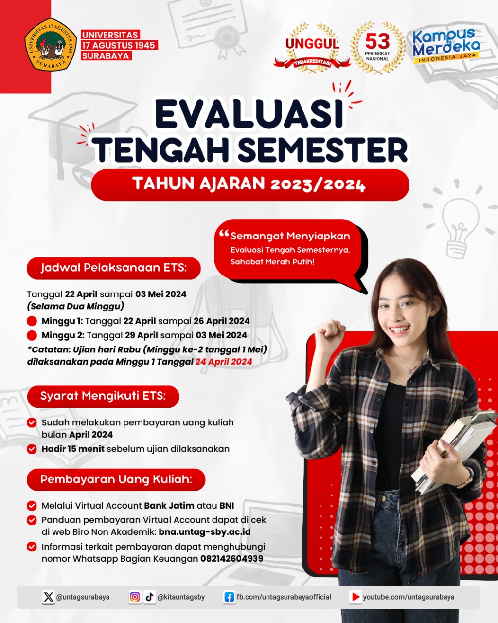 PENGUMUMAN EVALUASI TENGAH SEMESTER