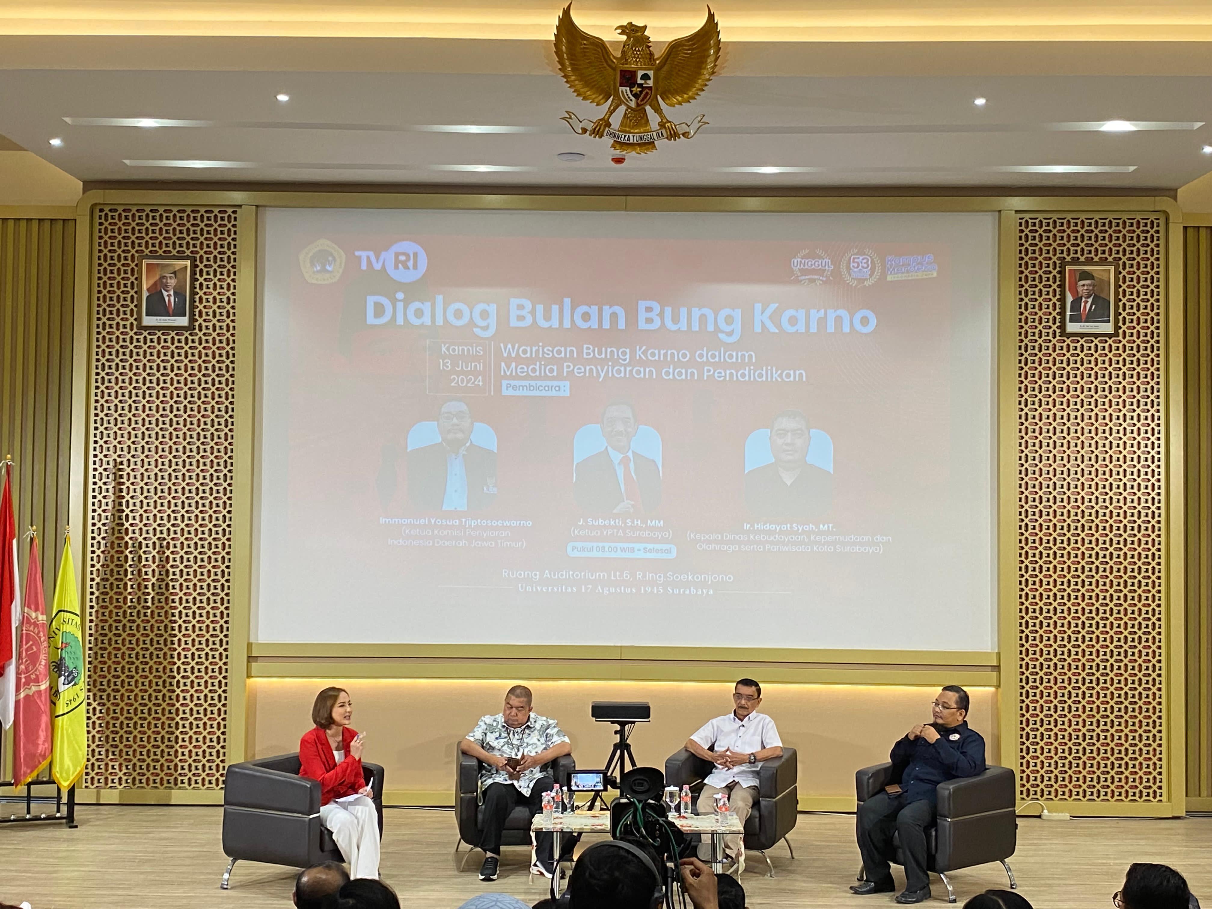 PERINGATI KELAHIRAN SANG PROKLAMATOR, UNTAG SURABAYA GELAR AGENDA DIALOG BULAN BUNG KARNO