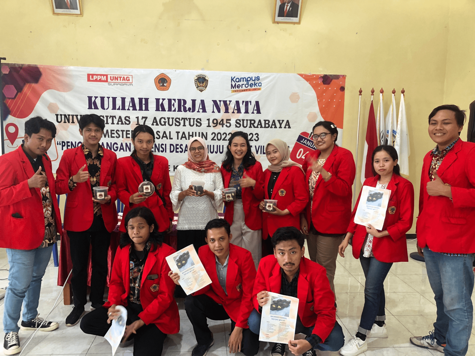 Tingkatkan Nilai Jual Komoditas Unggulan Desa Bolo Kab. Madiun, Nia Cetuskan Bisnis Brownies Kering 
