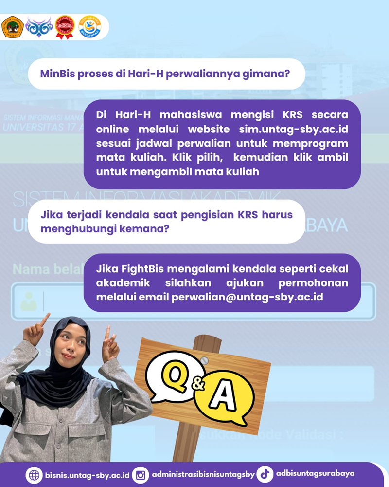 2 Hari Menuju Pelaksanaan Perwalian Semester Gasal 