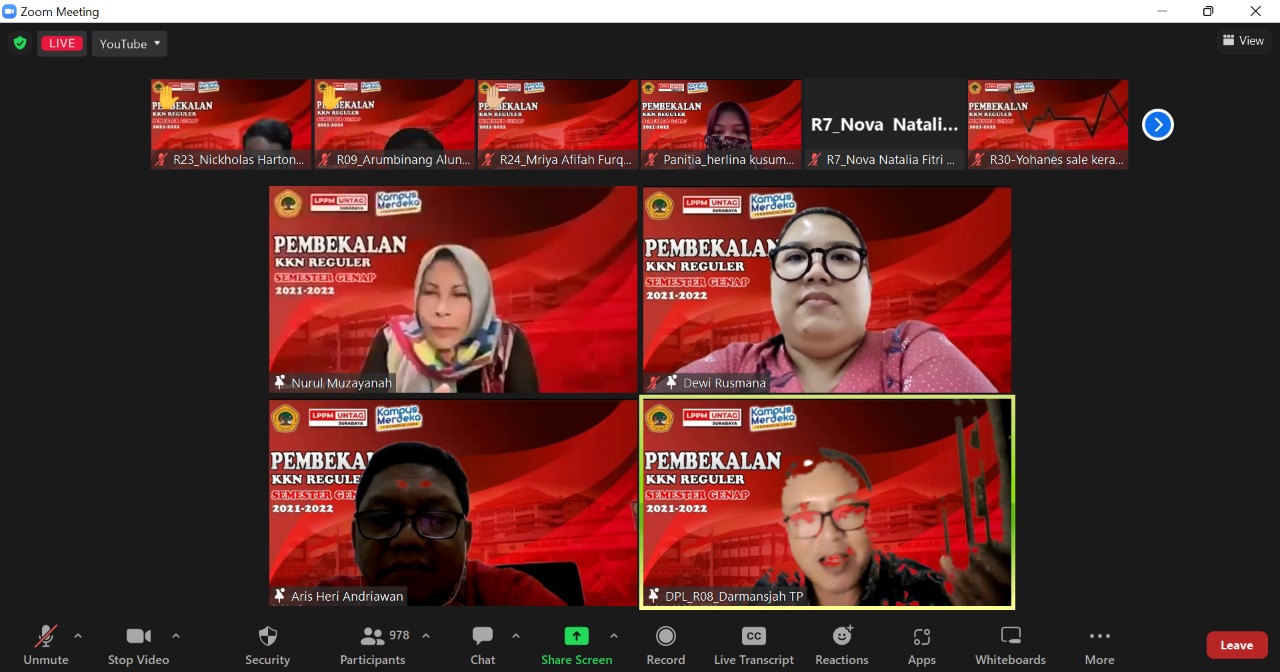 Aktif Berdiskusi, Puluhan Mahasiswa Adbis Mengikuti Pembekalan KKN Regular dan Tematik 