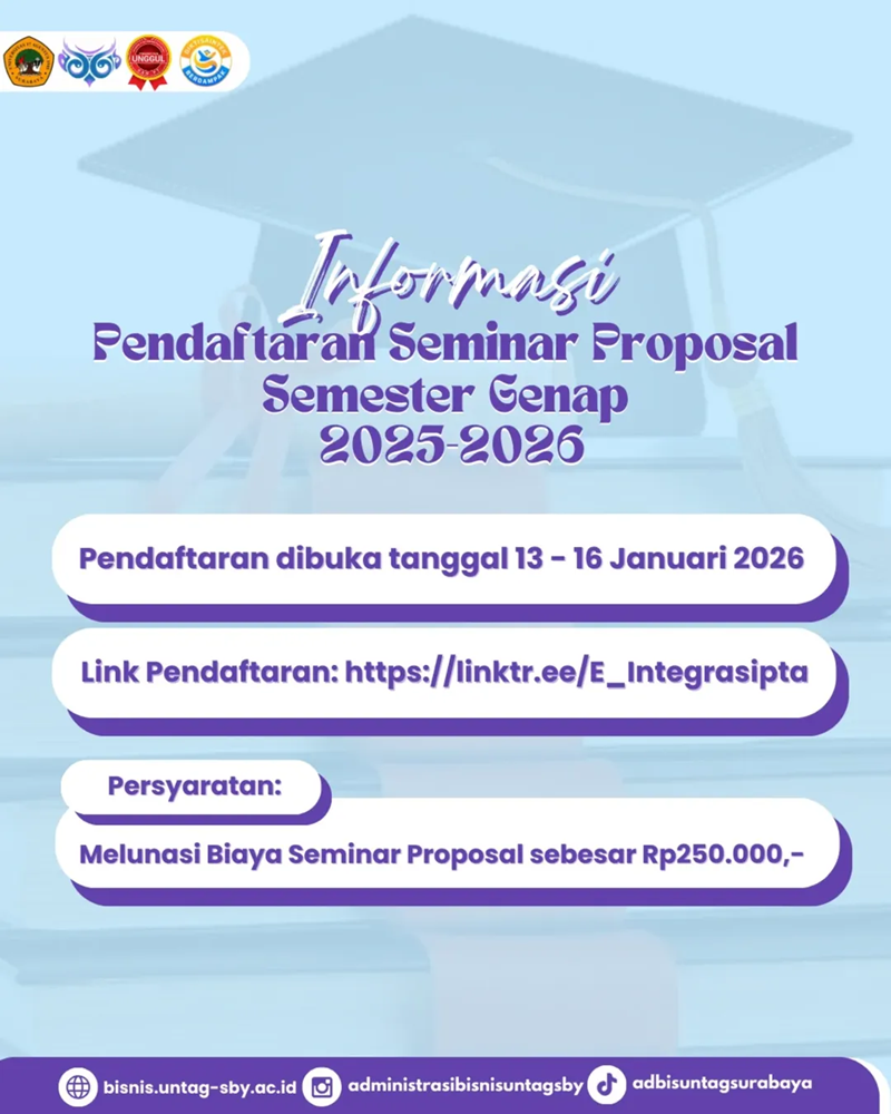 Informasi Pendaftaran Seminar Proposal Semester Genap 2025-2026