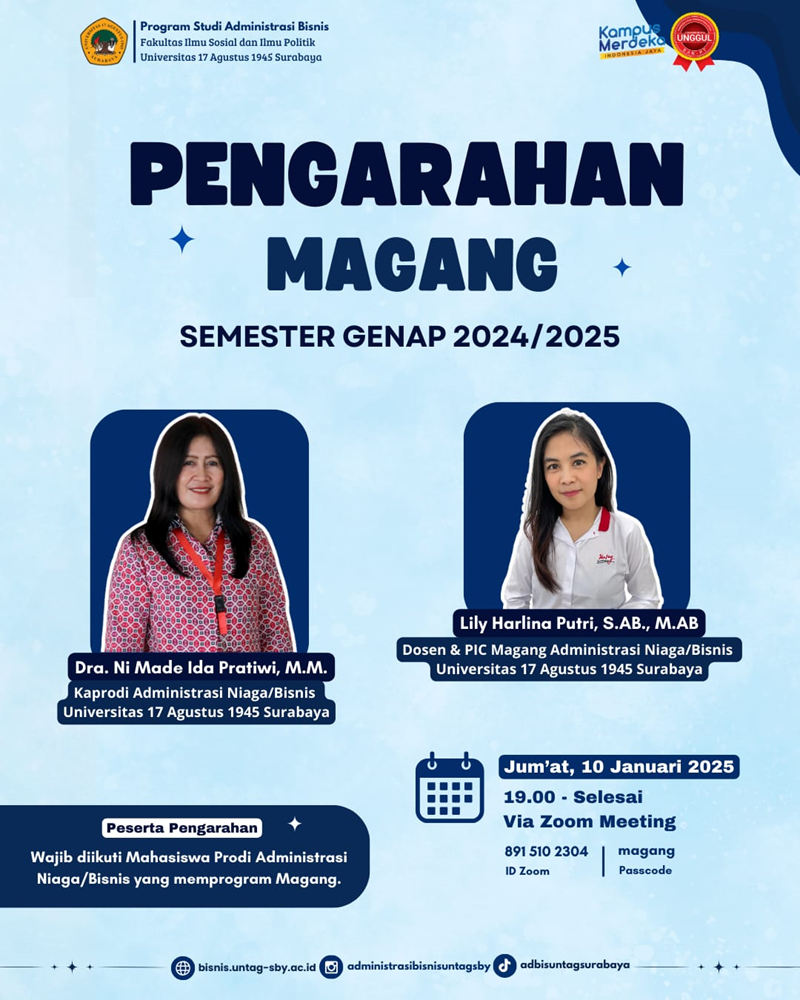 PENGARAHAN MAGANG SEMESTER GENAP 2024/2025
