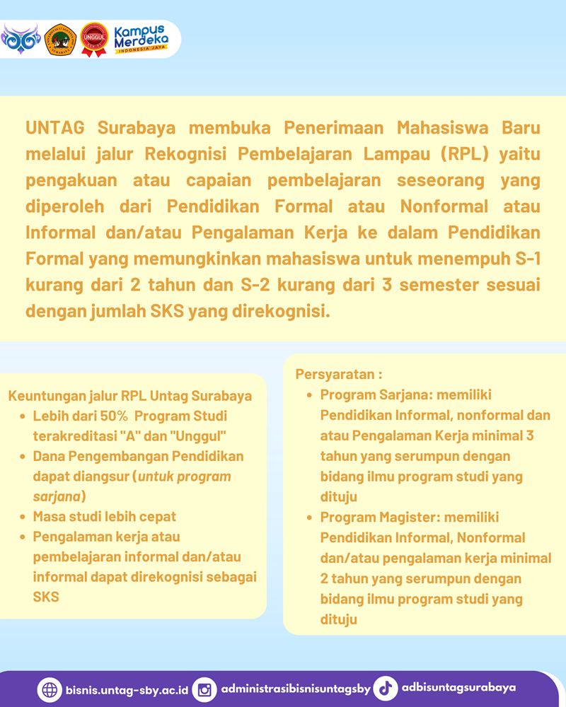 Jalur RPL (Rekognisi Pembelajaran Lampau)