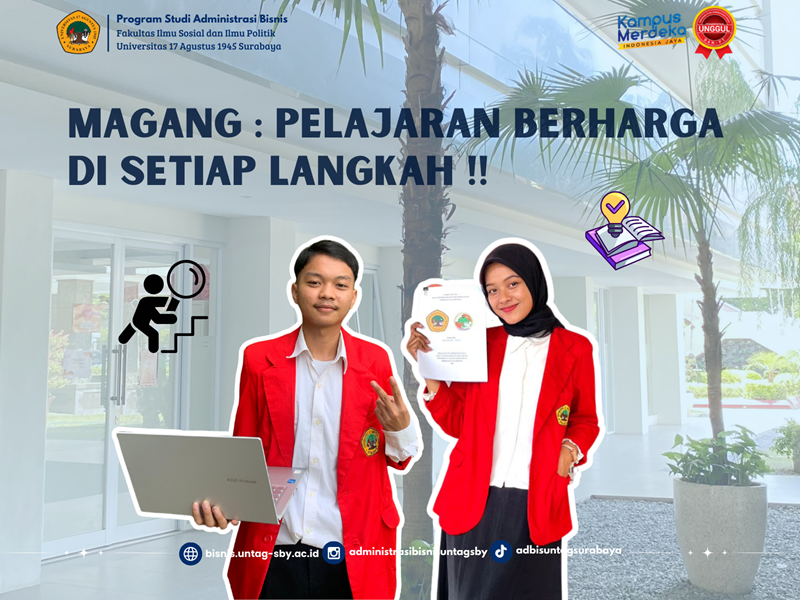 Mahasiswa Administrasi Bisnis Untag Surabaya  Sukses Jalani Sidang Magang Periode Ganjil 2024/2025
