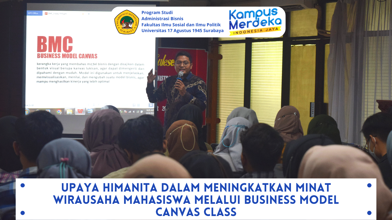 Upaya HIMANITA dalam Meningkatkan Minat Wirausaha Mahasiswa Melalui Business Model Canvas Class