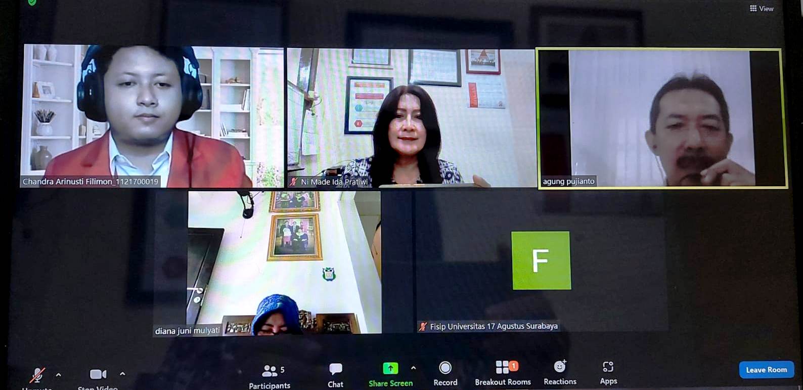 Sidang Skripsi Prodi Adbis Berjalan Lancar dan Interaktif Meski Digelar secara Daring