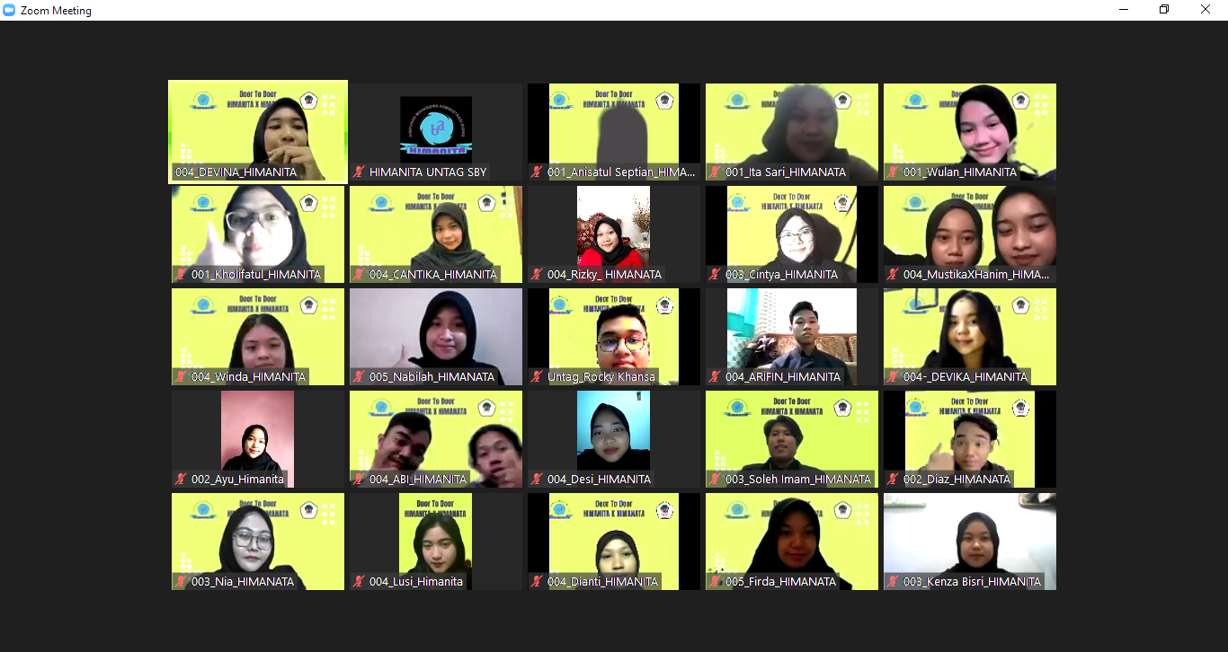 Door to Door HIMANITA X HIMANATA: Semangat Berbenah Untuk Himanita yang Lebih Baik